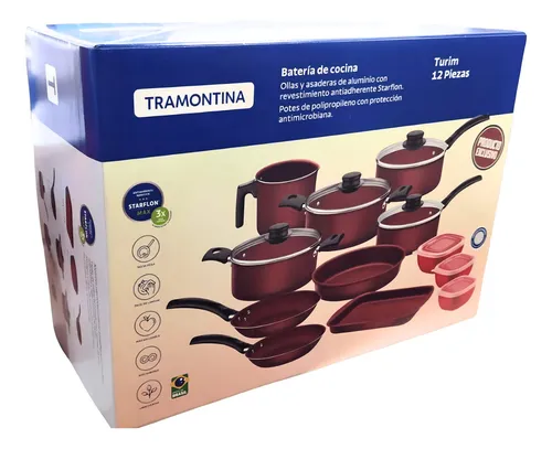 D_NQ_NP_677673-MLA99950768129_112025-O Bateria de Cocina 12 Pz. Bordo Turim TRAMONTINA - Imagen 1