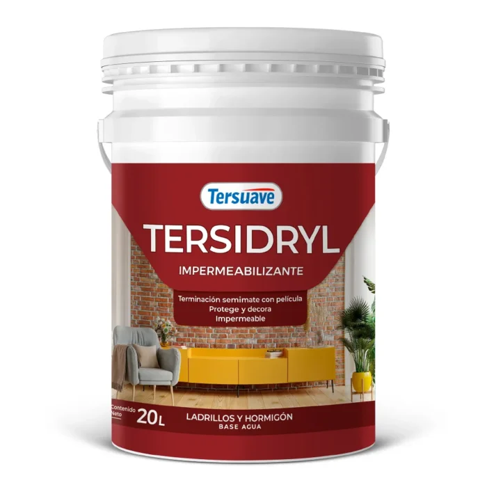 Tersidryl Impermeabilizante Base Agua con película x 10 Lts. - Imagen 1
