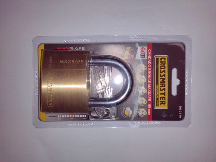CANDADO DE BRONCE DE 60 MM, CROSSMASTER 9933110 - Imagen 1