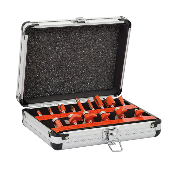 SET DE FRESAS PARA REBAJADORA DE 15 PIEZAS DOWEN PAGIO 9998316 - Imagen 1