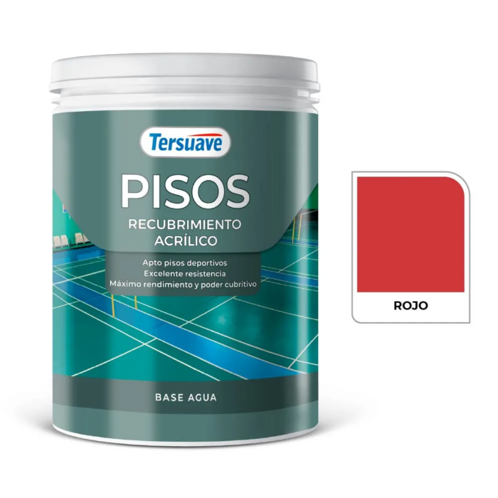 146036 PISOS RECUBRIMIENTO ACRÍLICO 1 LTS ROJO 4235 - Imagen 1