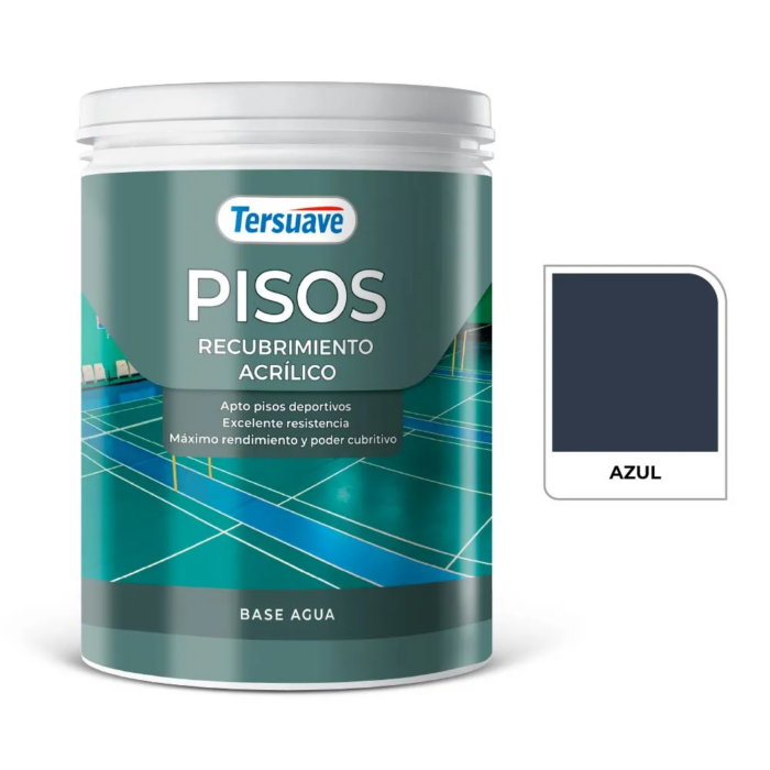 PISOS RECUBRIMIENTO ACRÍLICO 1 LTS AZUL 4245 - Imagen 1
