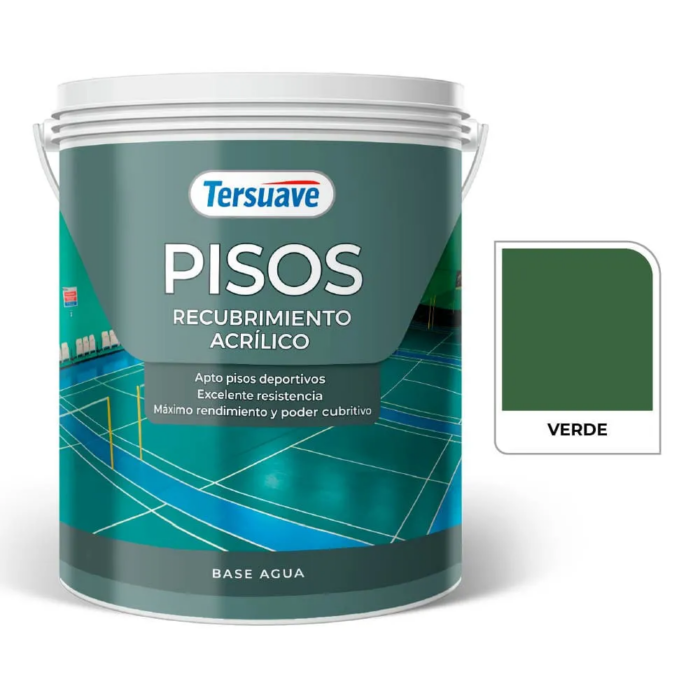 PISOS RECUBRIMIENTO ACRÍLICO VERDE 4 LTS - Imagen 1