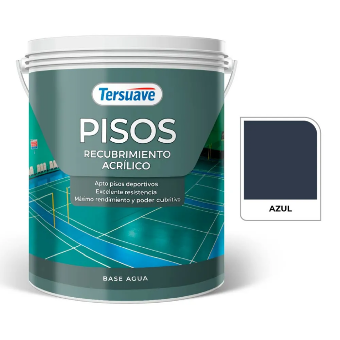 PISOS RECUBRIMIENTO ACRÍLICO AZUL 4 LTS - Imagen 1