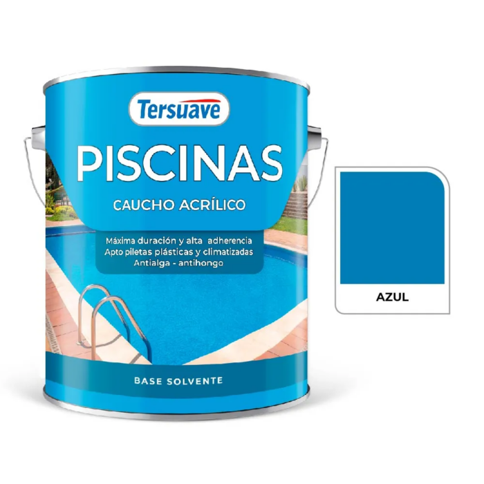 PISCINAS CAUCHO ACRÍLICO SEMIMATE AZUL X 4 LTS TERSUAVE - Imagen 1