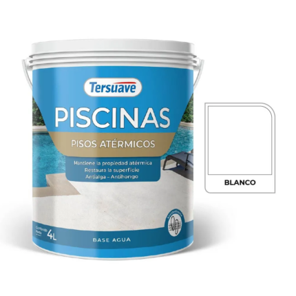 PISCINAS PISOS ATÉRMICOS BLANCO X 4LTS TERSUAVE