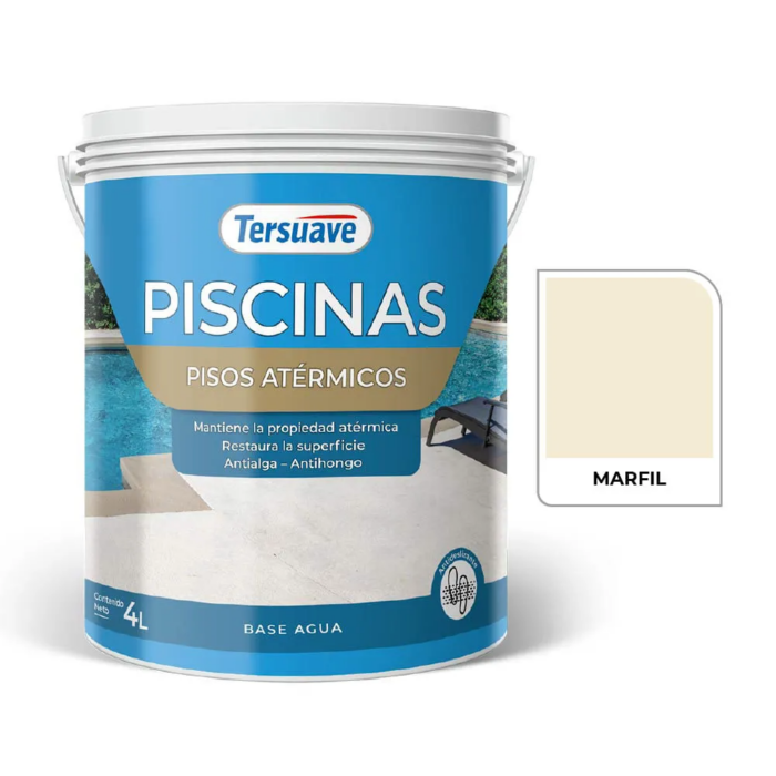 PISCINAS PISOS ATÉRMICOS MARFIL X 4LTS TERSUAVE - Imagen 1