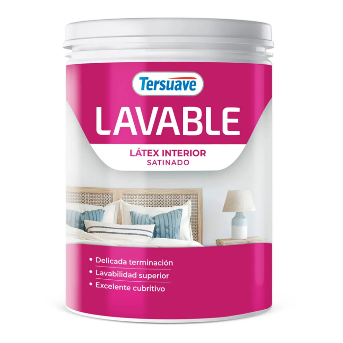 LAVABLE LATEX INTERIOR SATINADO X 1 LTS TERSUAVE - Imagen 1
