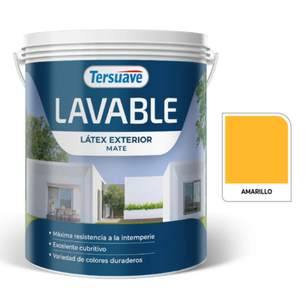 LAVABLE LATEX EXTERIOR MATE AMARILLO X 20 LTS TERSUAVE