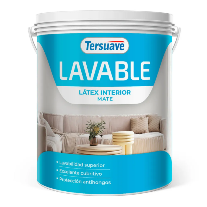 146771 LAVABLE LATEX INTERIOR MATE X 4 LTS TERSUAVE - Imagen 1