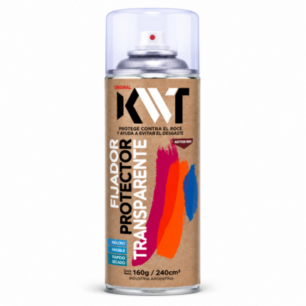 PINTURA EN AEROSOL DE 240 CC FIJADOR PROTECTOR TRANSPARENTE KUWAIT