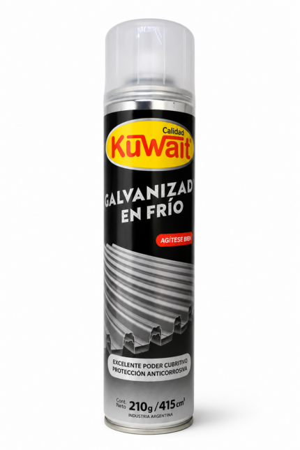 PINTURA EN AEROSOL GALVANIZADO EN FRÍO DE 210 GRAMOS KUWAIT