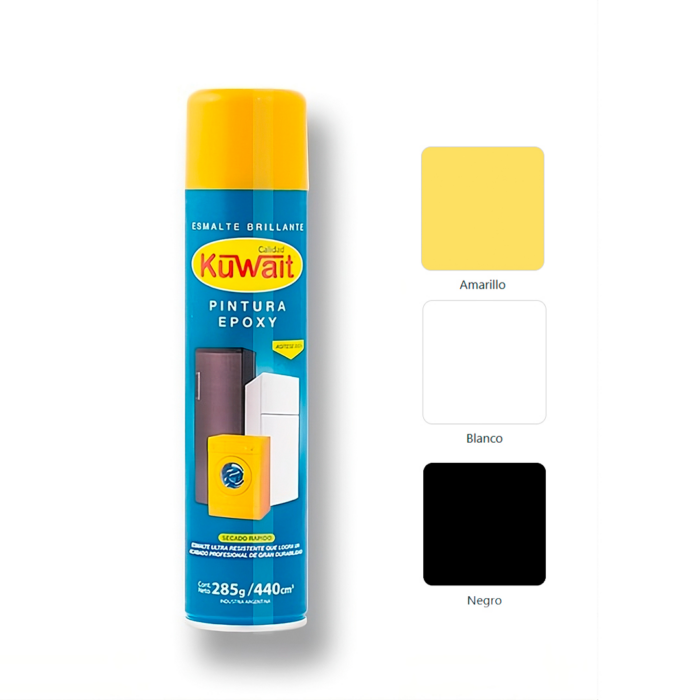 PINTURA EN AEROSOL EPOXI DE 440 CC COLOR BLANCO KUWAIT - Imagen 1