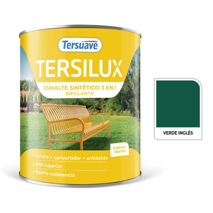 TERSILUX ESMALTE SINTETICO BRILLANTE VERDE INGLES  X 20 LTS TERSUAVE - Imagen 1