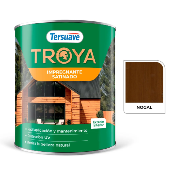 TROYA IMPREGNANTE SATINADO NOGAL X 4 LTS TERSUAVE - Imagen 1