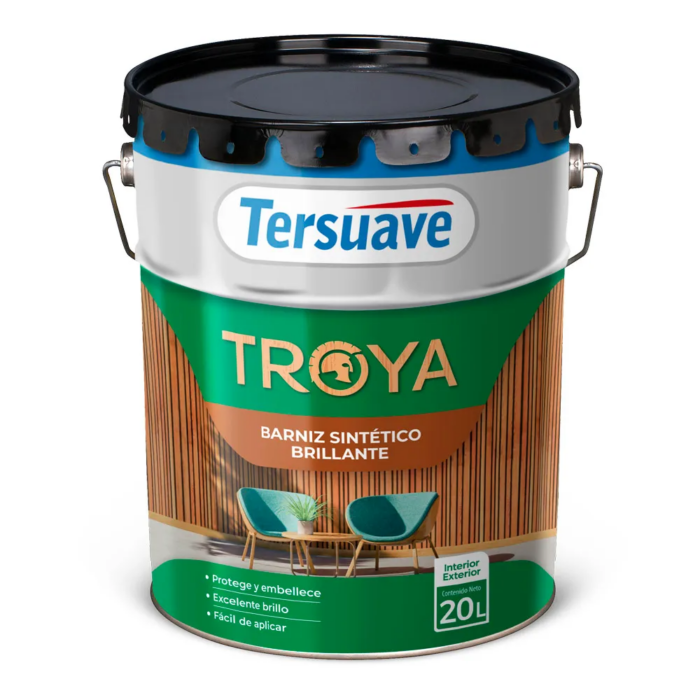 TROYA BARNIZ SINTÉTICO BRILLANTE X 20 LTS TERSUAVE - Imagen 1