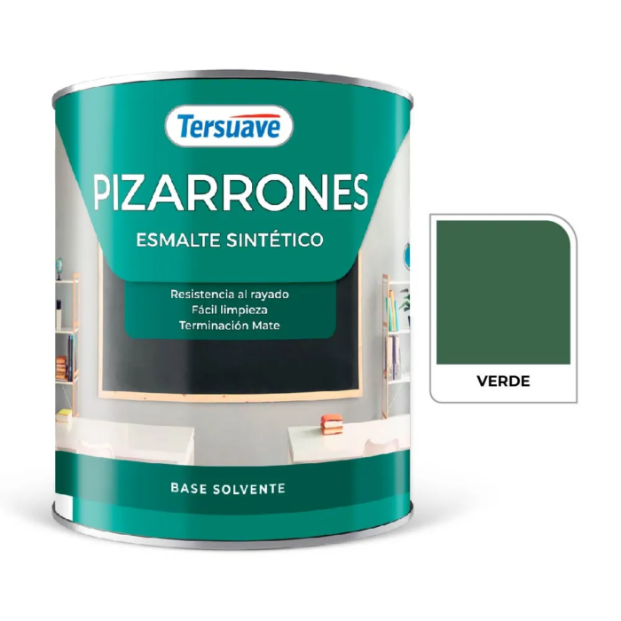 ESMALTE SINTETICO PIZARRON VERDE X 1/2 LTS TERSUAVE - Imagen 1