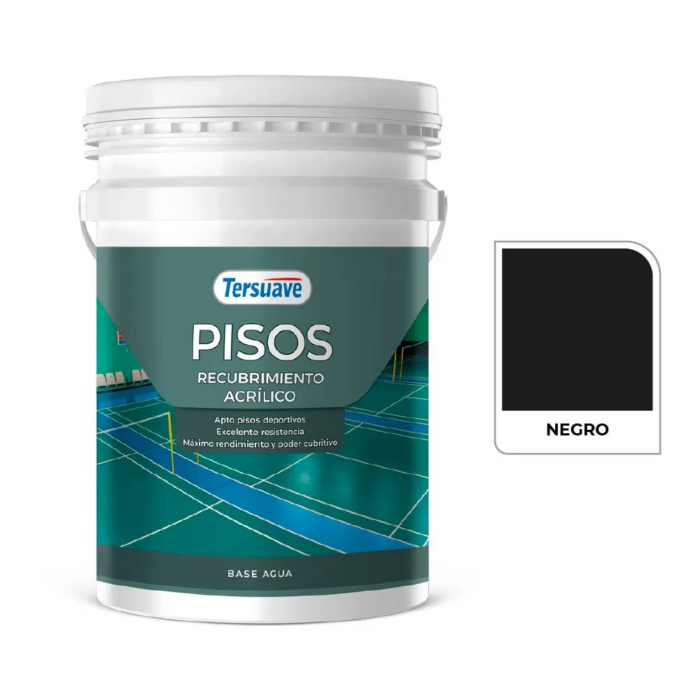 PISOS RECUBRIMIENTO ACRÍLICO NEGRO 20 LTS - Imagen 1