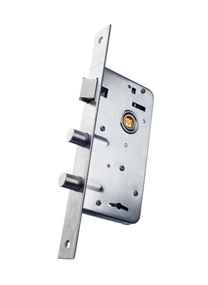 CERRADURA KALLAY 4000 SEGURIDAD REFORZADA DOBLE PERNO GIRATORIO EMBUTIR - Imagen 1