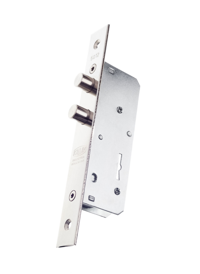 CERRADURA KALLAY 5012 SEGURIDAD P/PUERTA BATIENTE/ÁNGULO FRENTE H.PLATIL - Imagen 1