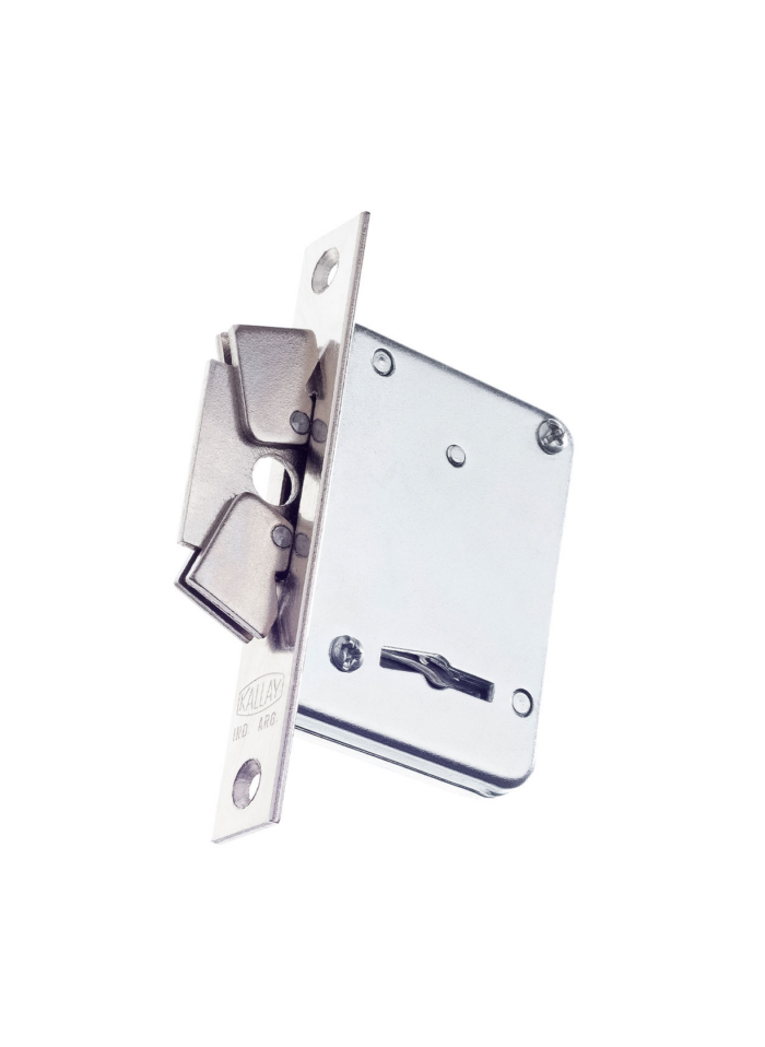 411167 CERRADURA KALLAY MODELO 3012 PARA PLACARD, NIQUELADA - Imagen 1