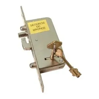 CERRADURA VAN-2000 MODELO 946 NIQUELADA 6 SEGUROS PARA PUERTA CORREDIZA