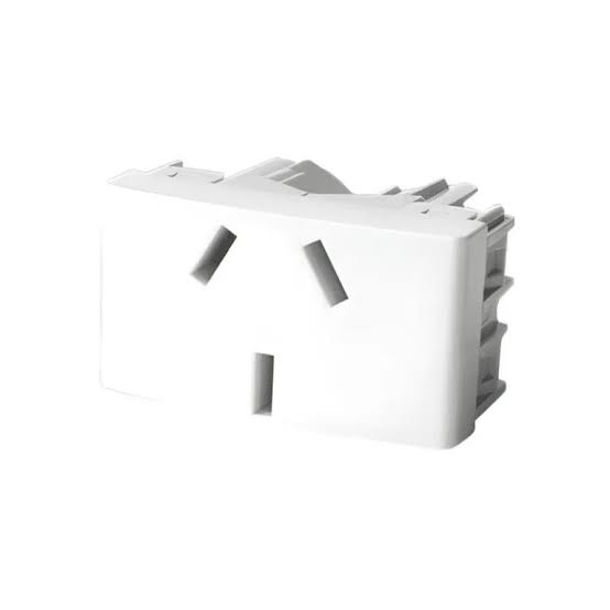 535095 TOMACORRIENTE AMERICANO COMBINADO DE 10A, 110/250V, COLOR BLANCO, CÓDIGO 207303 - Imagen 1