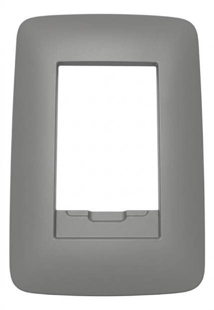 TAPA SOMA PARA 3 MÓDULOS, LÍNEA SISTEMA UNO, COLOR GRIS. 221304