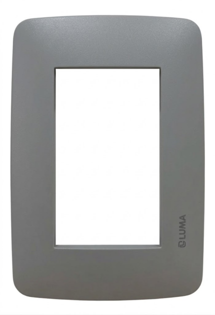 TAPA SOMA 3 MÓDULOS SISTEMA DUE GRIS