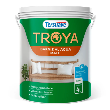 TROYA BARNIZ AL AGUA MATE X 4 LTS TERSUAVE